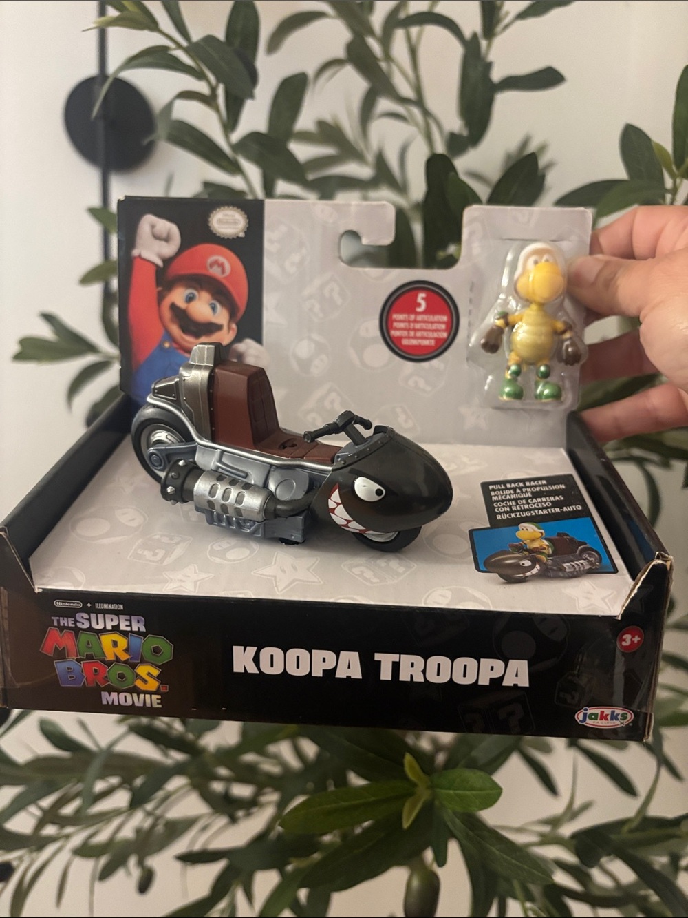 Nintendo Koopa Troopa Motorcycle Playset - Black & Brown